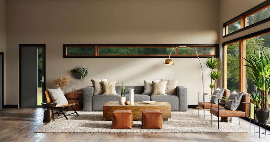 Master suite with garden views